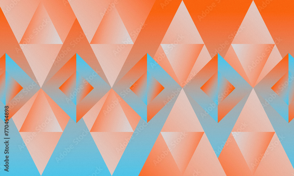 Poster abstract background with geometric gradient shapes, textured and colorful
