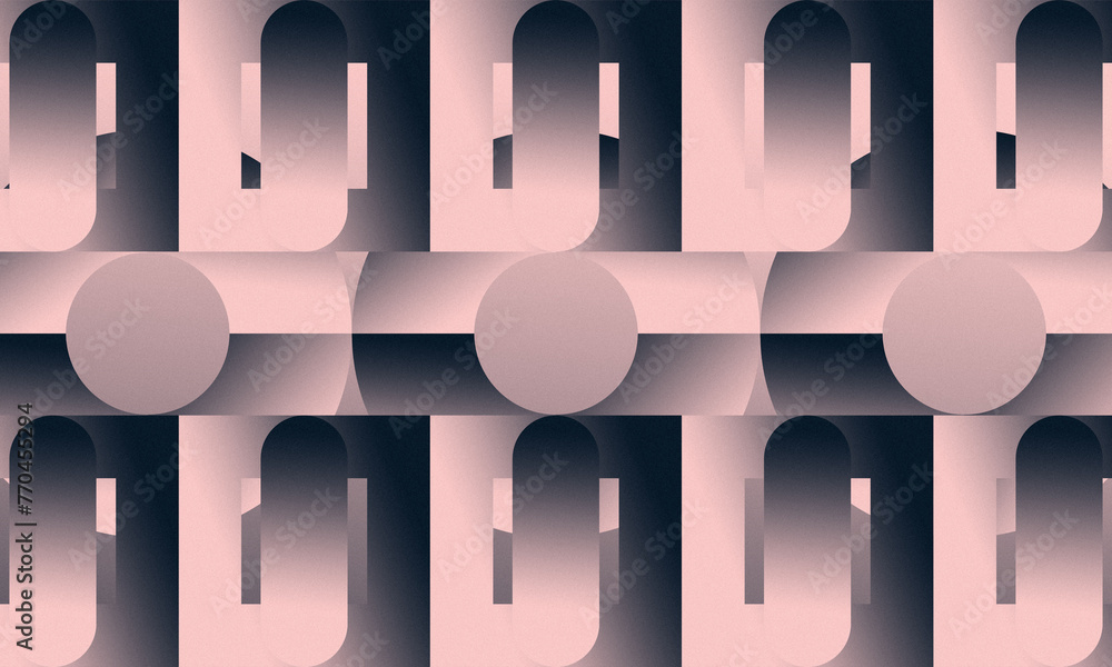 Aufkleber abstract background with geometric gradient shapes, textured and colorful