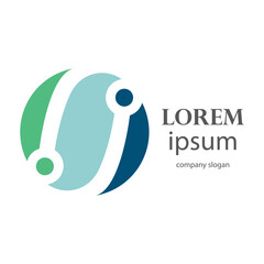 technology world logo design