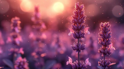   A close-up of a purple flower with clear background and sharp flower in the foreground