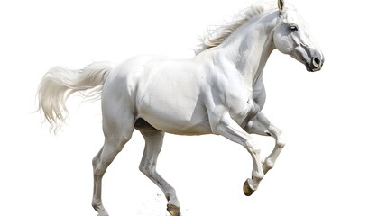Naklejka na ściany i meble Equine Elegance: Majestic Horses in Stunning Isolation