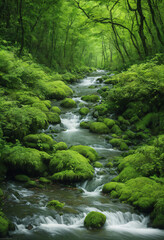 Fototapeta premium waterfall in the forest