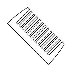 Hair comb icon vector. Hairstyle illustration sign. Barber shop symbol. Hairdresser logo.