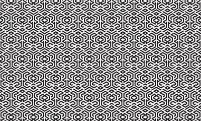 Embrace timeless elegance with this captivating black and white geometric pattern. Perfect for adding sophistication to your designs.