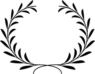 Vector decorative wreath for award, logo, invitation, nobility