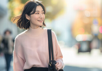 女性　秋　冬　美しい　かわいい　デート