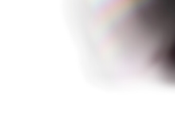 Transparent rainbow Light leak effect overlay 