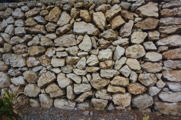 ungrouted stone masonry riprap wall 3