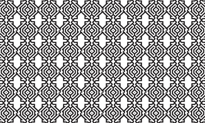 Embrace timeless elegance with this captivating black and white geometric pattern. Perfect for adding sophistication to your designs.