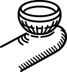 Contact lens on a finger vector icon, sign for mobile sign, symbol, vector, art