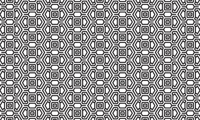 Embrace timeless elegance with this captivating black and white geometric pattern. Perfect for adding sophistication to your designs.