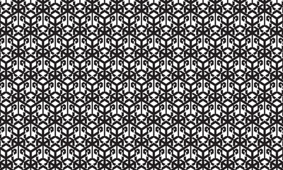 Embrace timeless elegance with this captivating black and white geometric pattern. Perfect for adding sophistication to your designs.