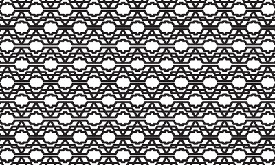 Embrace timeless elegance with this captivating black and white geometric pattern. Perfect for adding sophistication to your designs.