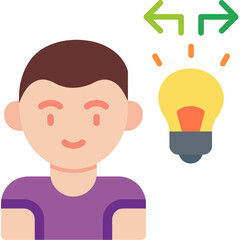 Man Thinking Idea Icon