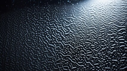 .A frosty window pane with a sun shining through it. The sun is casting a warm glow on the frosty surface, creating a beautiful and serene scene.