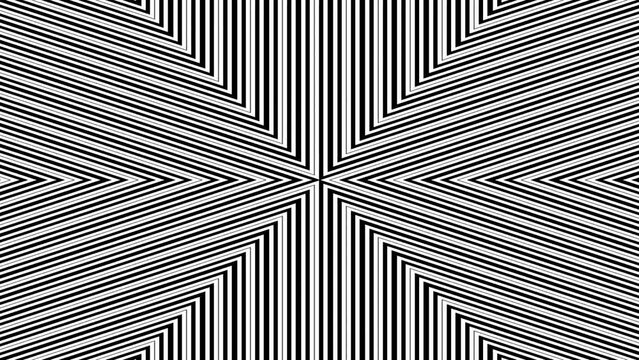Seamless black and white geometric pattern with repeating triangles for backgrounds and textiles.
