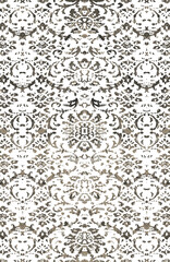 Carpet and Fabric print design with grunge and distressed texture repeat pattern 
