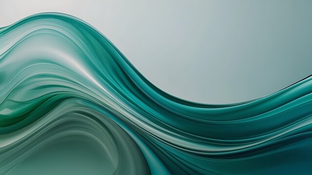 abstract light green wave background