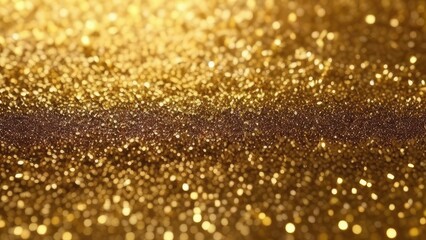 A gold glittery background with a few gold specks