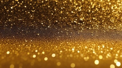 A gold glittery background with a few gold specks