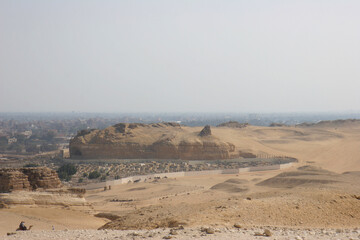 Giza pyramid complex, Egypt.