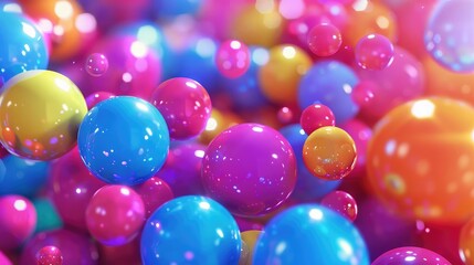 Fototapeta na wymiar Multicolored decorative balls. Abstract vector illustration.