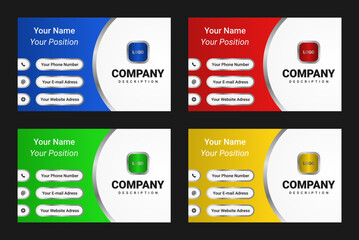 Obraz premium illustration of business card template