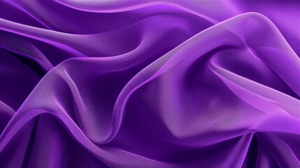 Fototapeta premium Royal purple satin with rich folds creating a luxurious and regal texture.