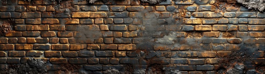 Old brick wall background image for various decorative designs.