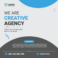 Social Media Post Design Template Business Agency 