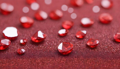 Red glitter  Cardboard Texture For Christmas, wedding, birthday, valentine  background 
