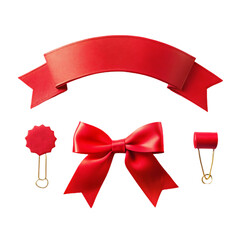 label ribbon isolated on transparent