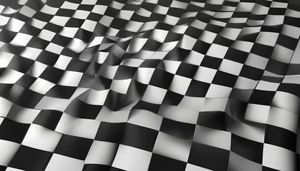 Rolgordijnen checkered flag background © Ahmad