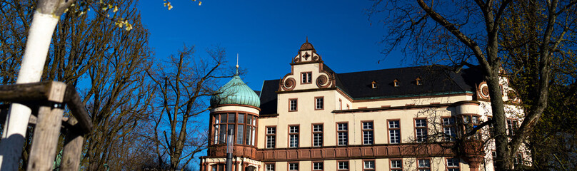 historic german city darmstadt panorama