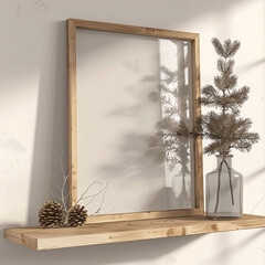 Frame for a picture, photo or poster in a modern interior design