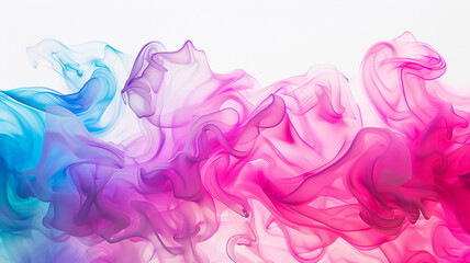 A mesmerizing swirl of pink and blue smoke, creating an abstract dance of color and form.