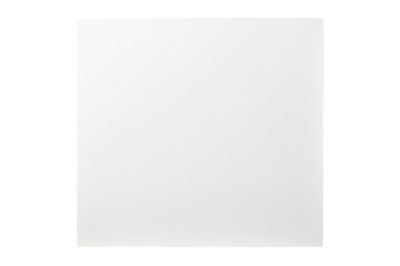 Blank White Paper on White Background. On a White or Clear Surface PNG Transparent Background.