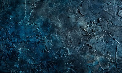 Electric blue marble texture resembling frozen forest in darkness