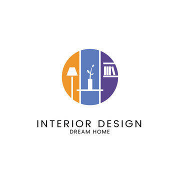 Interior Design Logo home design inspiration Interior room, furniture gallery logo design