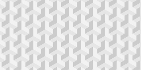 Abstract cubes geometric tile and mosaic wall or grid backdrop hexagon technology wallpaper background. white and gray geometric block cube structure backdrop grid triangle texture vintage design.
