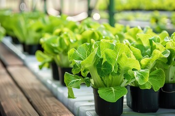 Hydroponic farms in urban highrises using nutrientrich water and LED lighting to grow produce without soil