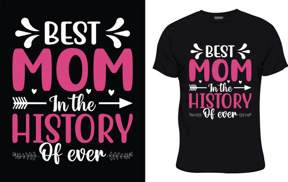 colorful graphic t shirt mothers day t shirt design 
