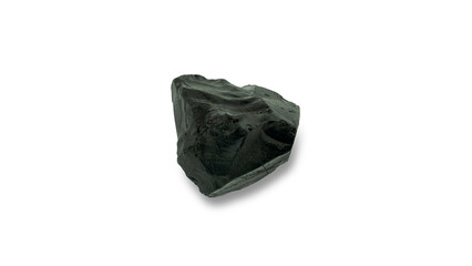 Natural black stone isolated