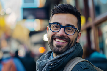 Photo of european man in glasses. Png high quality image. For banners and glasses shop advertising web banners and printing. 