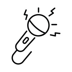 Karaoke  icon editable stock vector icon	