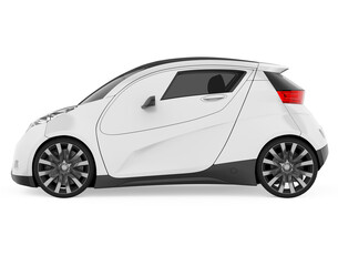 Electric Car Vehicle Isolated