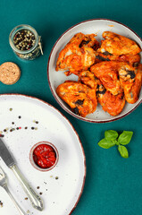 Roasted chicken wings