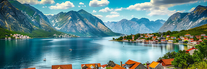 Alpine Serenity: A Peaceful Lake Setting in Austria, Blending Natural Beauty with Historic Architecture