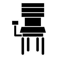 Fototapeta premium Desk Chair glyph icon