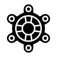 Gear glyph icon